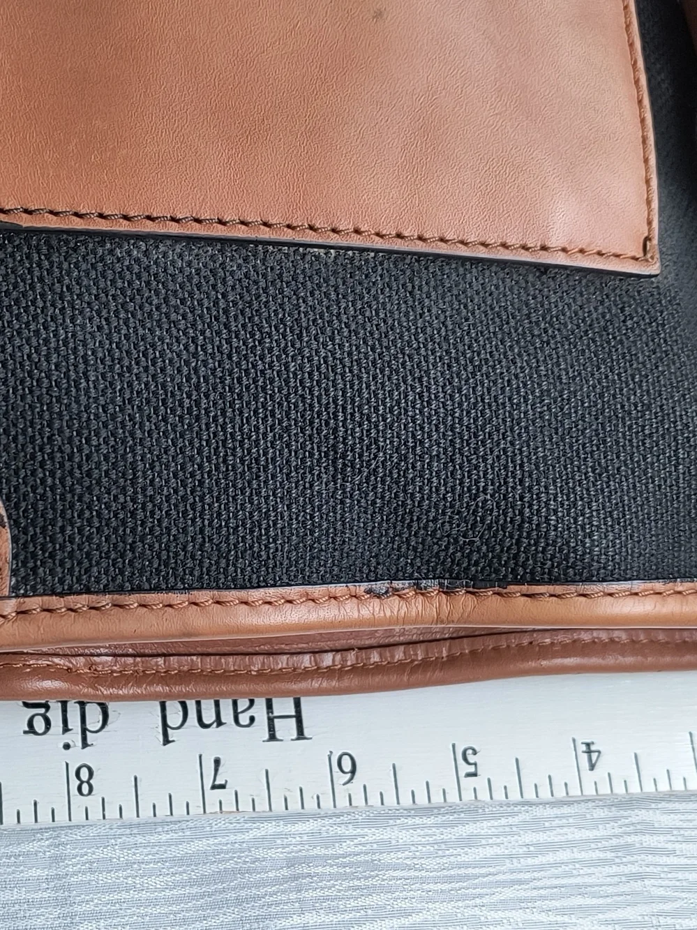 Michael Kors Tan and Black Leather-Trim Shoulder Bag
